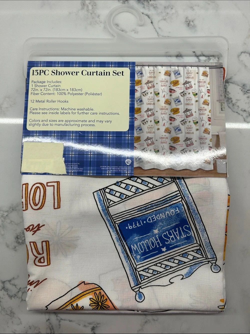 Gilmore Girls Stars Hollow Shower Curtain Set